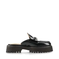 Gucciグッチレザー ウィメンズミュール37 GUCCI - GUCCI(グッチ) ミュール 37 レディース - 764207 黒