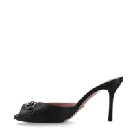 【美品】GUCCI ホースビット オープントゥパンプス ブラックエナメルレザー ✨美品✨GUCCI ブラック オープントゥ ハイヒール ホースビット