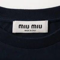 【専用】ミュウミュウ　Tシャツ　ネイビー 三越伊勢丹 | MIU MIU/ミュウミュウ通販 | ジャージー Tシャツ 3