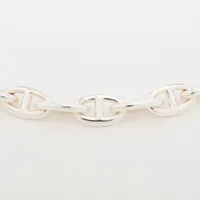 エルメス シェーヌダンクルTPM ブレスレット 28コマ 925 15.8g