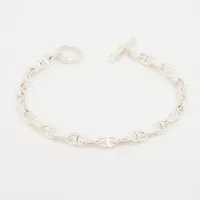エルメス シェーヌダンクルTPM ブレスレット 28コマ 925 15.8g