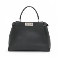 フェンディ ピーカブー レザー ハンドバッグ 大人気！【FENDI】ピーカブー ミニ レザー ハンドバッグ (FENDI
