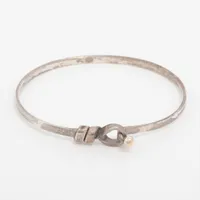 【極美品】Tiffany テイファニー ラブノットブレスレット 925/750 ティファニー フラットワイヤーラブノット ブレスレット 925×750
