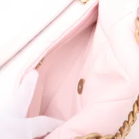 シャネル シャネル19 ラムスキン チェーンショルダーバッグ ピンク