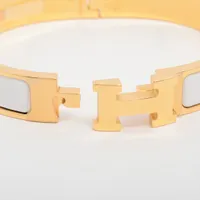 HERMES H バングル ホワイト エルメス Hermes ブレスレット バングル クリックH PM ホワイト