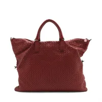 ボッテガヴェネタ　イントレチャート　ハンドバッグ　ブラック　レザー BOTTEGA VENETA - ボッテガヴェネタ BOTTEGAVENETA ハンドバッグ