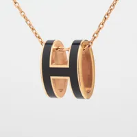 週末限定　美品✨エルメス ループグラン ペンダント ゴールド HERMES エルメス ネックレス グランド ループ ペンダント