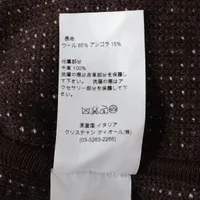 クリスチャンディオール ウール コート I40 レディース ブラウン