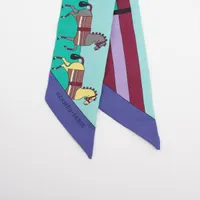 エルメス ツイリー Rocabar ロカバール スカーフ シルク