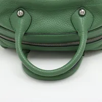 【美品】ロエベ　トートバッグ　2WAY　メイ　オーストリッチ　レザー　パープル 美品】ロエベ トートバッグ 2WAY メイ オーストリッチ レザー