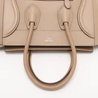 CÉLINE ラゲージマイクロショッパー　ベージュ　レザー　美品 CELINE セリーヌ ラゲージ マイクロショッパー ハンドバッグ