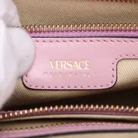 Versace Medusa canvas x leather 2 Way Tote Bag Pink | eBay