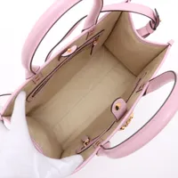 Versace Medusa canvas x leather 2 Way Tote Bag Pink | eBay