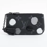 ゴヤール マリニー PVC×レザー コインケース ブラック A3075164