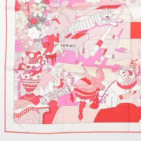 エルメス カレ90 CA DECOIFFE サ デコワフ スカーフ シルク