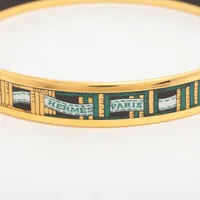 エルメス エマイユPM バングル GP ゴールド A3828262｜中古