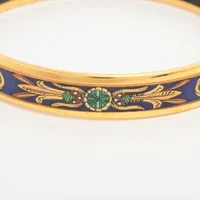 ⭐良品⭐エルメス GP エマイユ バングル エルメス エマイユPM バングル GP ブルー YZ074107｜中古