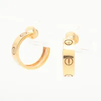 カルティエ ラブ ピアス 750(YG) 9.8g A3828469｜中古ブランド品