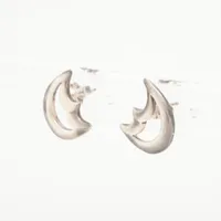 【希少】TIFFANYティファニー K18 クレセントムーンピアス 6114 希少】TIFFANYティファニー K18 クレセントムーンピアス 6114
