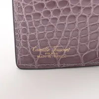 現行品【未使用】カミーユフォルネ コンパクトウォレット アリゲーター VERSO カミーユフォルネ アリゲーター×レザー コンパクトウォレット