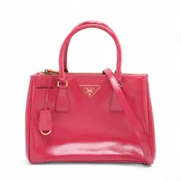 未使用級！フルラ　2way 　ハンドバッグ　サフィアーノレザー PRADA】プラダ『サフィアーノレザー 2WAYハンドバッグ