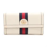 グッチ GGマーモント 523153 レザー 長財布 ホワイト A3829315