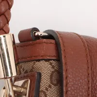 グッチ GGキャンバス キャンバスxレザー 2WAYショルダーバッグ