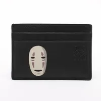 ロエベ アナグラム スクエア カードホルダー チェーン レザー