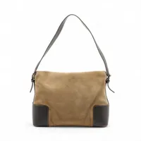Loewe suede x leather Shoulder bag Beige x brown | eBay