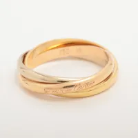 カルティエ トリニティ リング 750(YG×PG×WG) 3.5g 48 A3829415｜中古