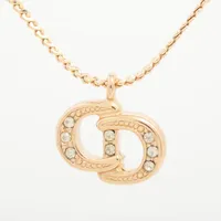 CDロゴ ゴールドネックレス Christian Dior クリスチャンディオール CDロゴ ネックレス