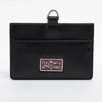 ファラオ フェラガモ レザー パスケース ブラックxボルドー WZ538388