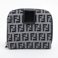 専用■フェンディ コンパクトウォレット ズッカ柄 ロゴプリント PVC レザー FENDI □新品□未使用□ フェンディ ズッカ柄 PVC×レザー