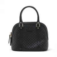 GUCCI ハンドバッグ マイクロシマグッチ レザー BLK 449663 IKD-479