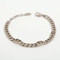 Dior シルバー リンクブレスレット CD Icon Chain Link Bracelet Silver-Finish Brass | DIOR