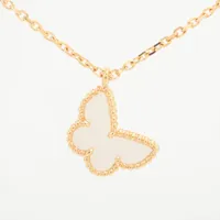すぐ届く【VAN CREEF＆ARPELS】パピヨン シェル ネックレス すぐ届く！スウィート アルハンブラ パピヨン ペンダント 蝶々