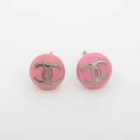 CHANEL 両耳ピアス　刻印99P シャネル ココマーク 99P ピアス(両耳用) GP×プラスチック