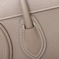 CÉLINE ラゲージマイクロショッパー　ベージュ　レザー　美品 CELINE セリーヌ バッグ ラゲージ マイクロショッパー ベージュ