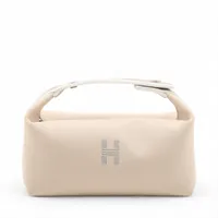 エルメス ブリッド ア ブラックPM キャンバス ベージュ シルバー金具