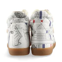 靴 KMKNMaison Margiera replica shoes43 Maison Margiela Replica Leather High-top Sneakers 43 Men's