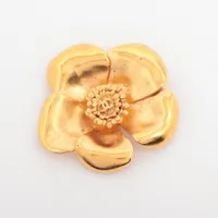 美品♡ 人気♡ 定番♡ シャネル ヴィンテージ カメリア ブローチ コサージュ シャネル☆カメリア コサージュ ブローチ ヴィンテージ オフ白