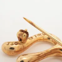 【美品】 TIFFANY&Co. ブローチ　イニシャル　K 037 美品】 TIFFANY&Co. ブローチ イニシャル K 037