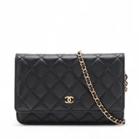 ✨CHANEL シャネル マトラッセ ラムスキン ミディアムウォレット シャネル マトラッセ ラムスキン チェーンウォレット ブラック
