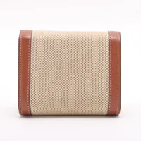 CELINE トリオンフ スモールフラップウォレット 3つ折り財布キャンバス セリーヌ トリオンフ スモールフラップウォレット キャンバス