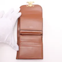 セリーヌ トリオンフ スモールフラップウォレット キャンバス