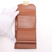 【CELINE】コンパクトウォレット トリオンフ チャーム★ブラウン トリオンフチャーム】☆CELINE☆ コンパクトウォレット (CELINE