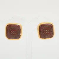 シャネル ゴールドプレート ココマーク イヤリング 99A シャネル ココマーク 99A イヤリング(両耳用) GP×カラーストーン