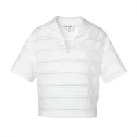 シャネル ココマーク トップス　36 ホワイト シャネル ココマーク 24年 コットン Tシャツ 36 レディース