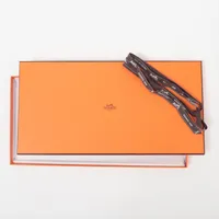 エルメス カレジェアン スカーフ カシミヤ×シルク カレジェアン CHEVAL