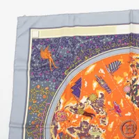 【希少】エルメス カレ90 comme histoires スカーフ シルク HERMES/エルメス カレ90 鼻革 シルク スカーフ d_144 - メルカリ